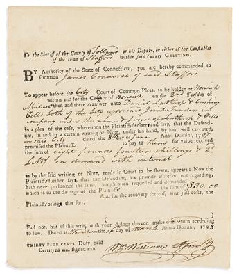 (SIGNERS.) Group of 9 items, each Signed by a signer of the Declaration of Independence.